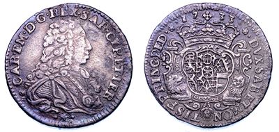 REGNO DI SARDEGNA, Carlo Emanuele III di Savoia, Ottavo di Scudo Vecchio 1733