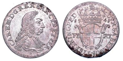 Carlo Emanuele III di Savoia, 5 Soldi 1741