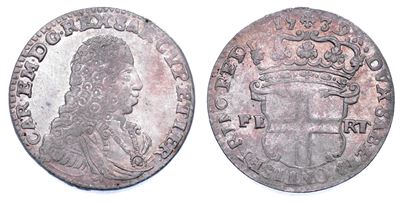 Carlo Emanuele III di Savoia, 5 Soldi 1739, Regno di Sardegna