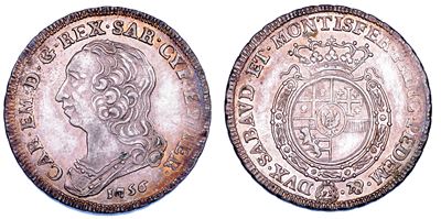 Carlo Emanuele III di Savoia, Quarto di Scudo Nuovo 1756