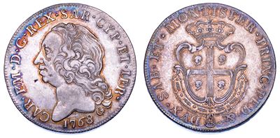 Carlo Emanuele III di Savoia, Scudo Sardo 1768
