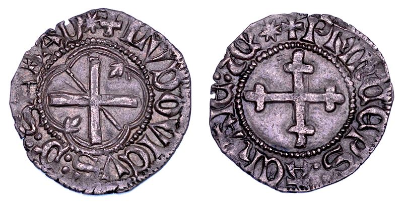LUDOVICO DI SAVOIA ACAJA, 1402-1418. Quarto I tipo. Torino.  - Asta Numismatica - Cambi Casa d'Aste