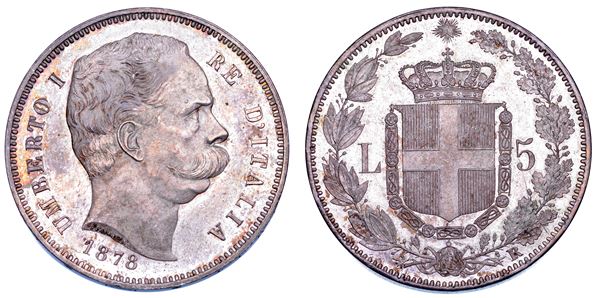 REGNO D’ITALIA. UMBERTO I DI SAVOIA, 1878-1900. 5 Lire 1878.