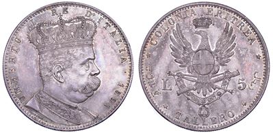 Umberto I di Savoia, Tallero del Regno d'Italia in Eritrea (1891)