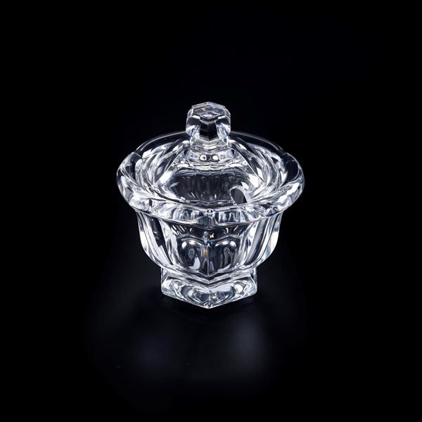 Marmellatiera “Harcourt Missouri”.<BR>Francia, Manifattura Baccarat, XX secolo.