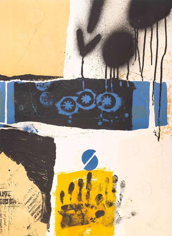 Affiche avant la lettre pour une exposition à la Galerie Sapone