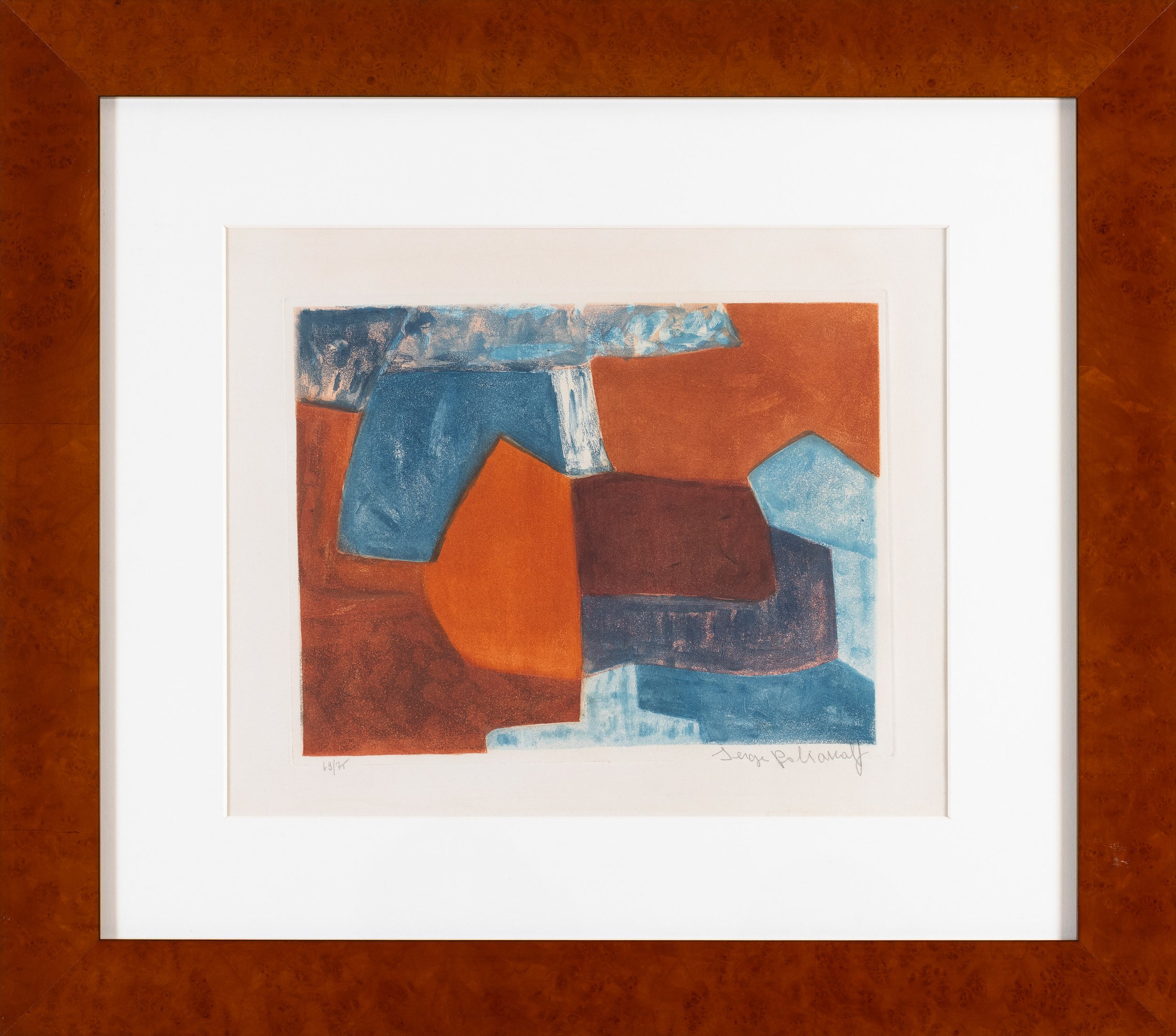 Serge Poliakoff - Composizione Rosso e Blu