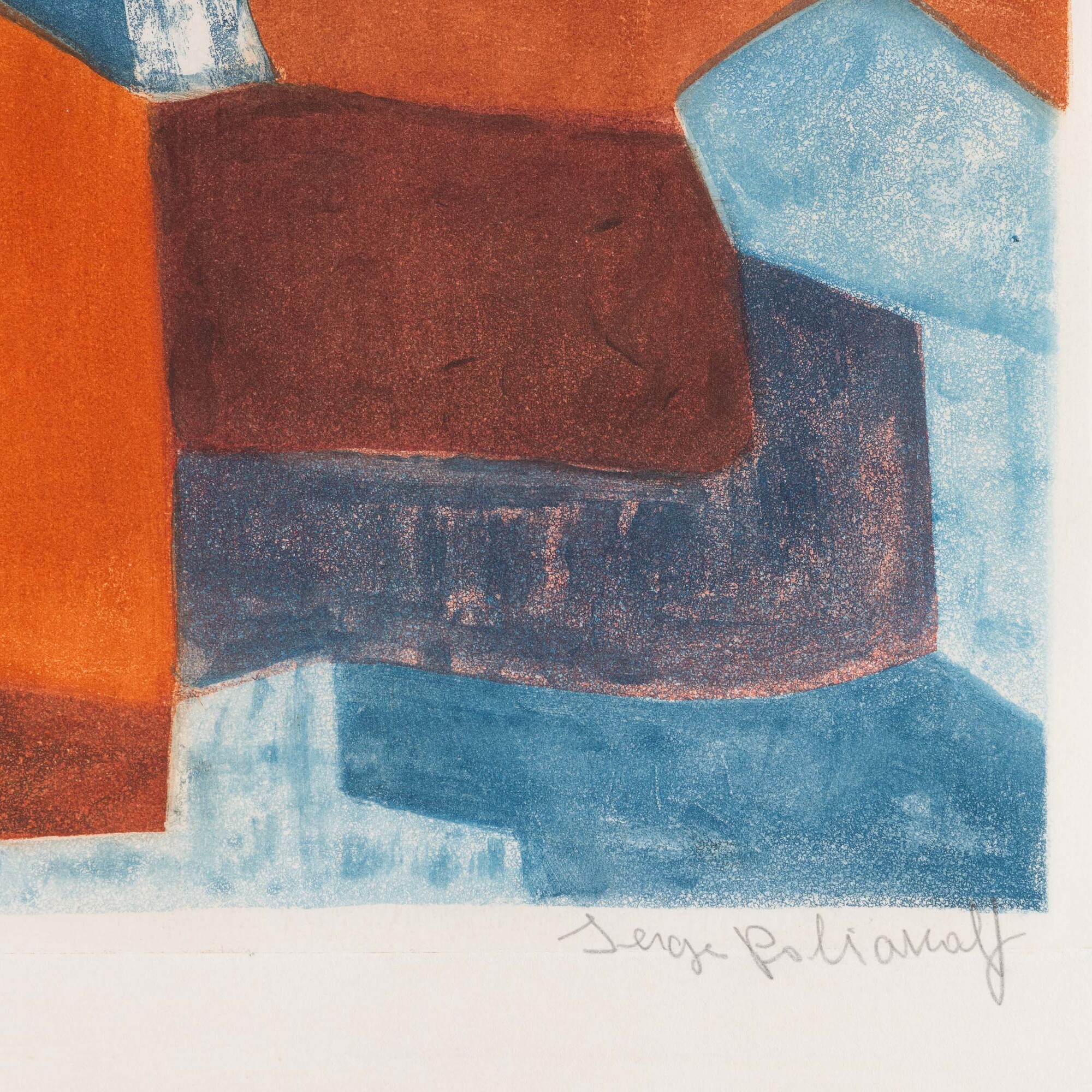 Serge Poliakoff - Composizione Rosso e Blu