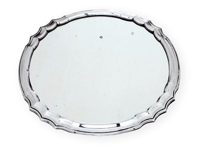 Présentoir a Specchio con Cornice Modanata. Argenteria Italiana, Marchi in Uso dal 1935 al 1945. ...