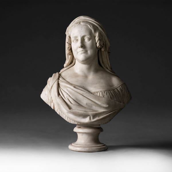 Veiled lady. William Theed, Rome, 1840