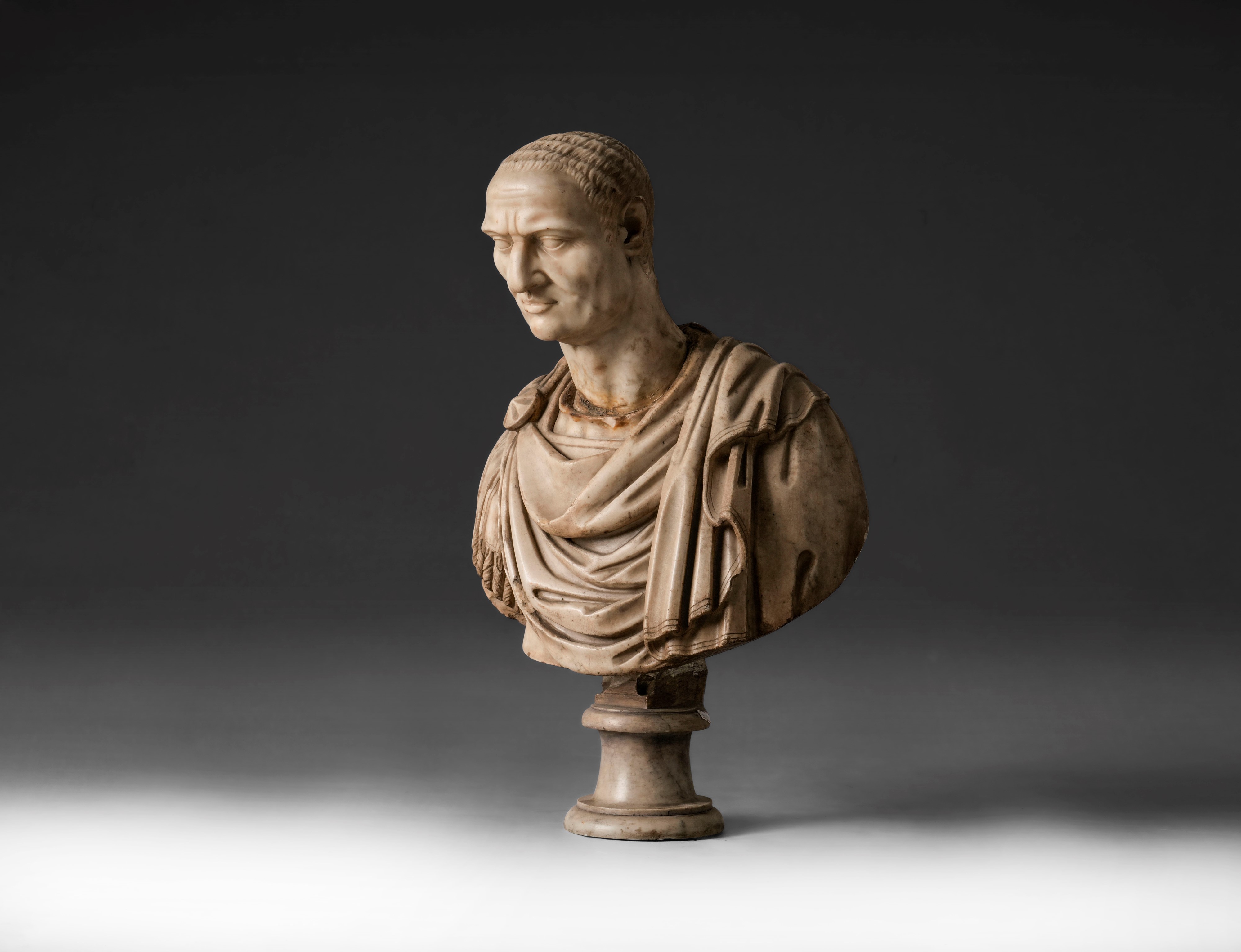 Scultore italiano del XVII secolo, Busto virile in marmo