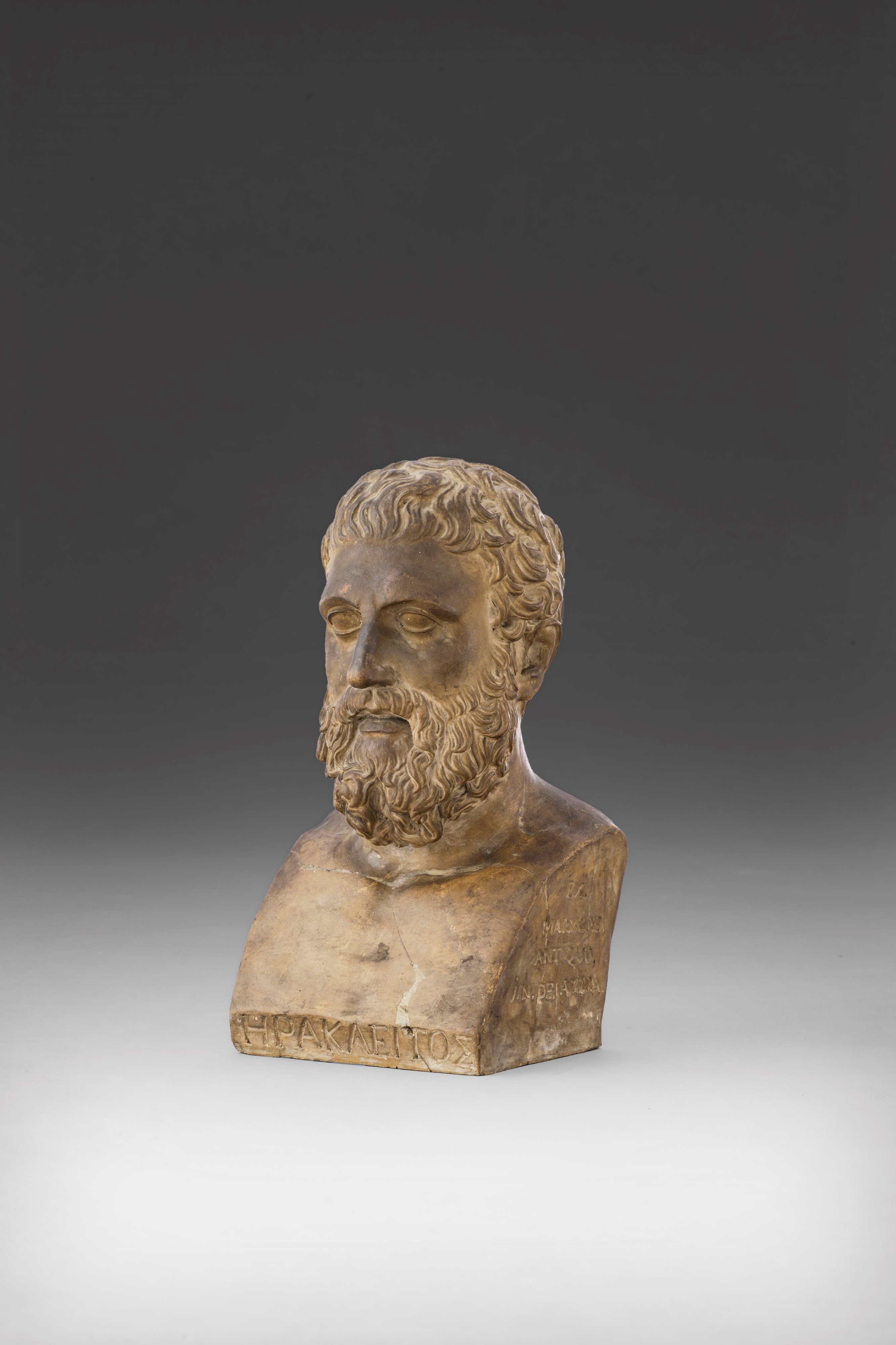 Bartolomeo Cavaceppi, Erma di Eraclito, terracotta, XVIII-XIX secolo