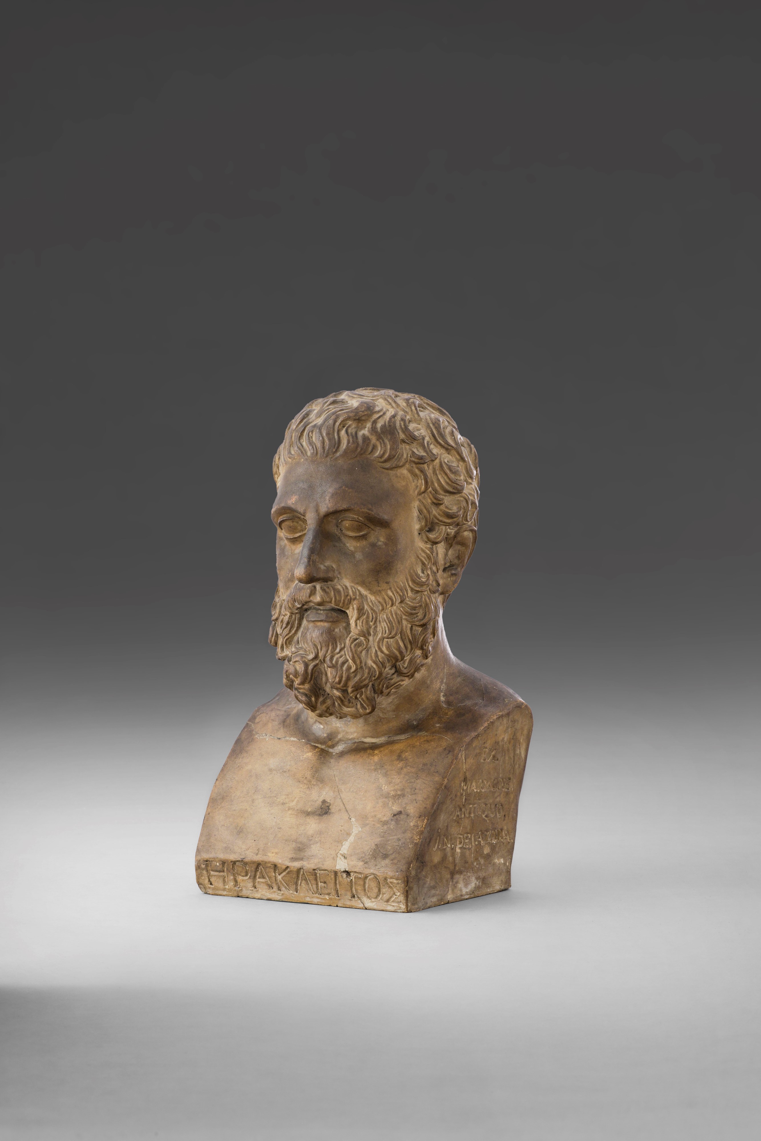 Bartolomeo Cavaceppi, Erma di Eraclito, terracotta, XVIII-XIX secolo