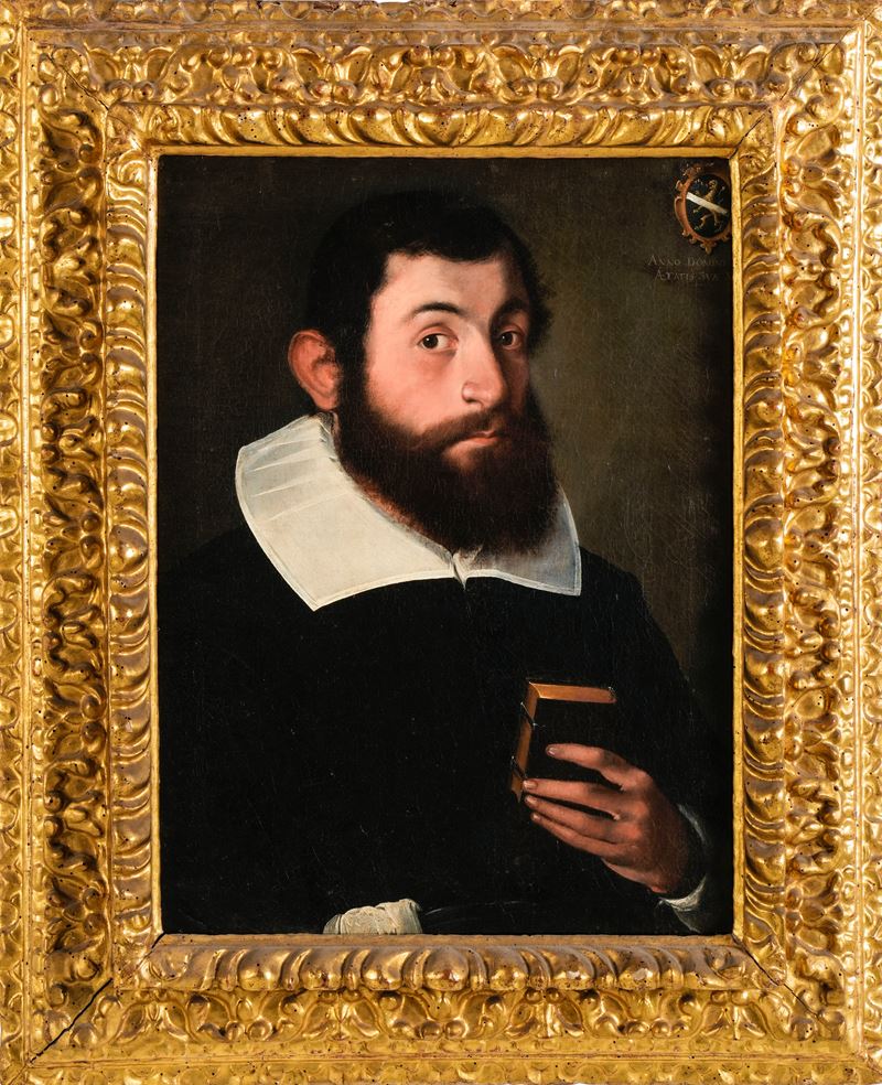 Scipione Pulzone : S. Pulsione, Portrait of a young gentleman  - Auction Professor Ferdinando Cappelletti's Fine Art Collection - Cambi Casa d'Aste