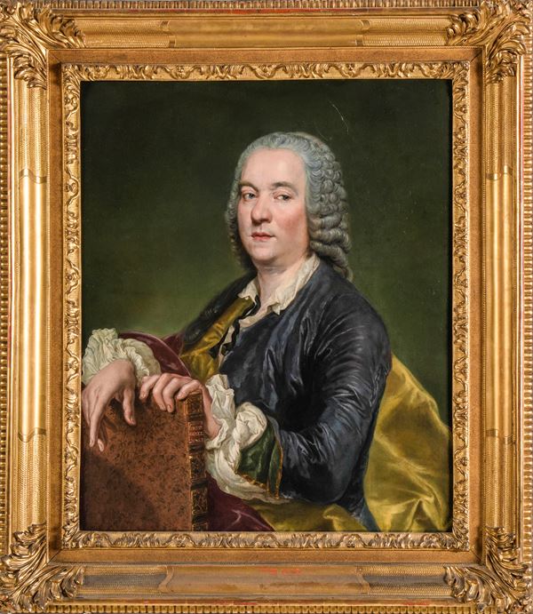 Alexander Roslin - Ritratto di gentiluomo che regge un volume dell’Odissea di Omero