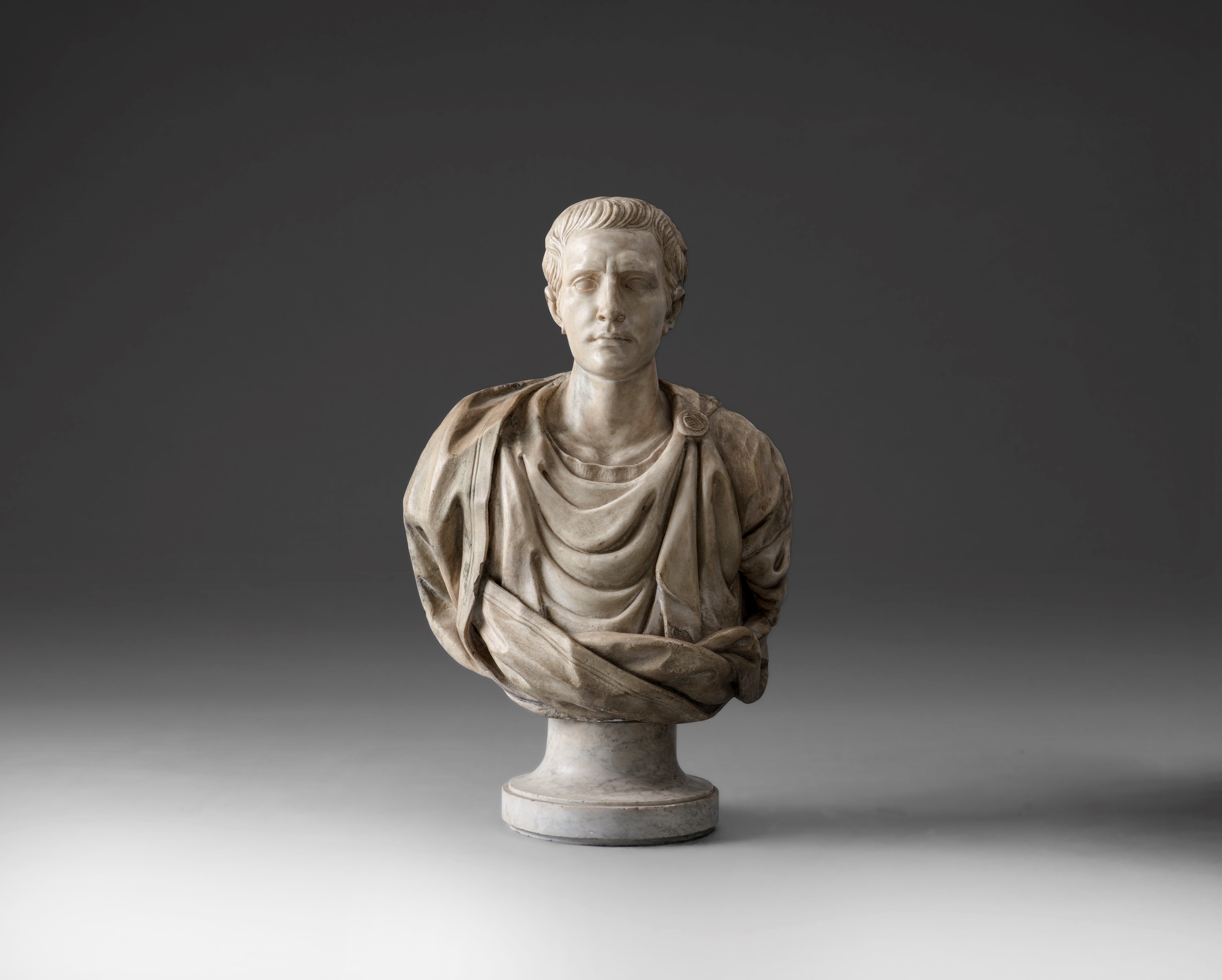 Tiberio, Scultura in marmo bianco, Italia XVII-XVIII secolo