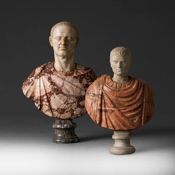 Busto virile (Imperatore Vespasiano ?). Arte italiana del XVIII secolo