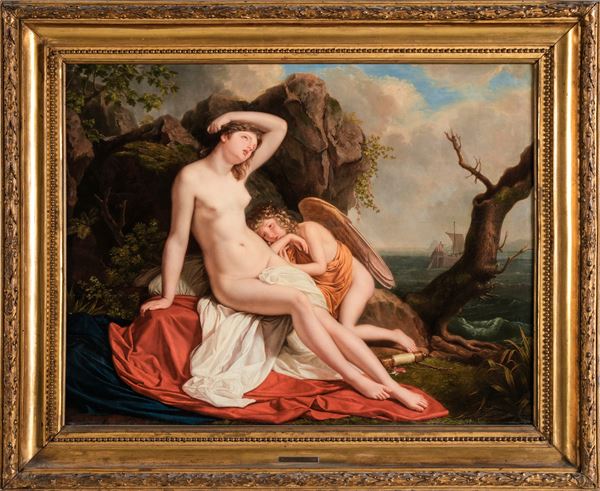 Scuola neoclassica della fine del XVIII - inizi del XIX secolo Arianna abbandonata sull’isola di Nass [..]