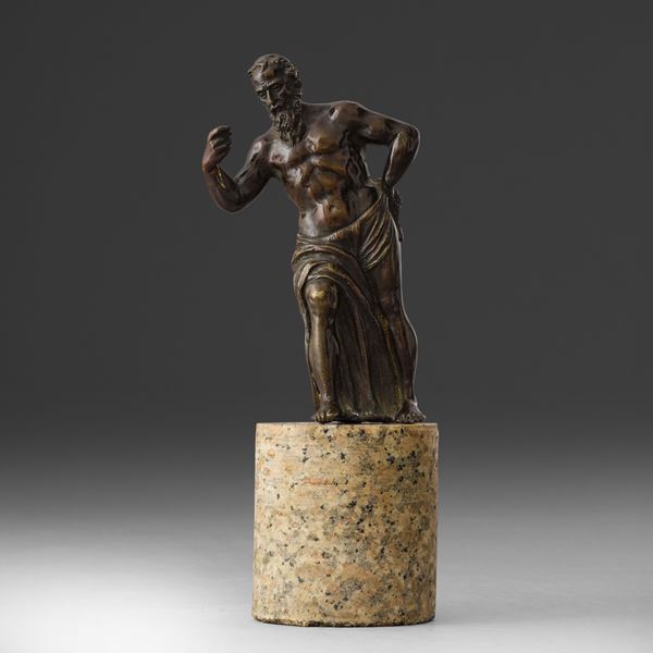 Figura mitologica (Vulcano?). Fonditore italiano del XVII secolo