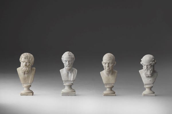 Four busts, Naples, Real Fabbrica Ferdinandea, 1785-1806