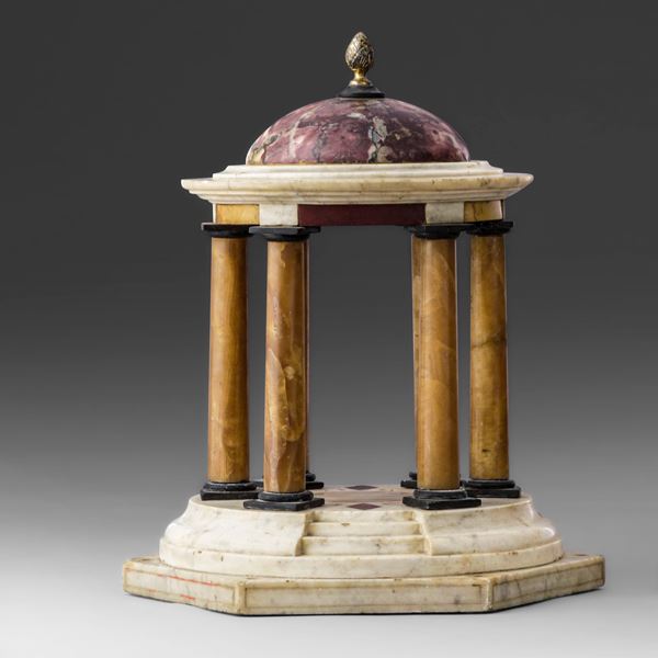 Temple of Diana, Grand Tour art, Rome, 1800s