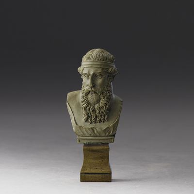 Platone, Bust di Platone in pietra lavica, XIX secolo