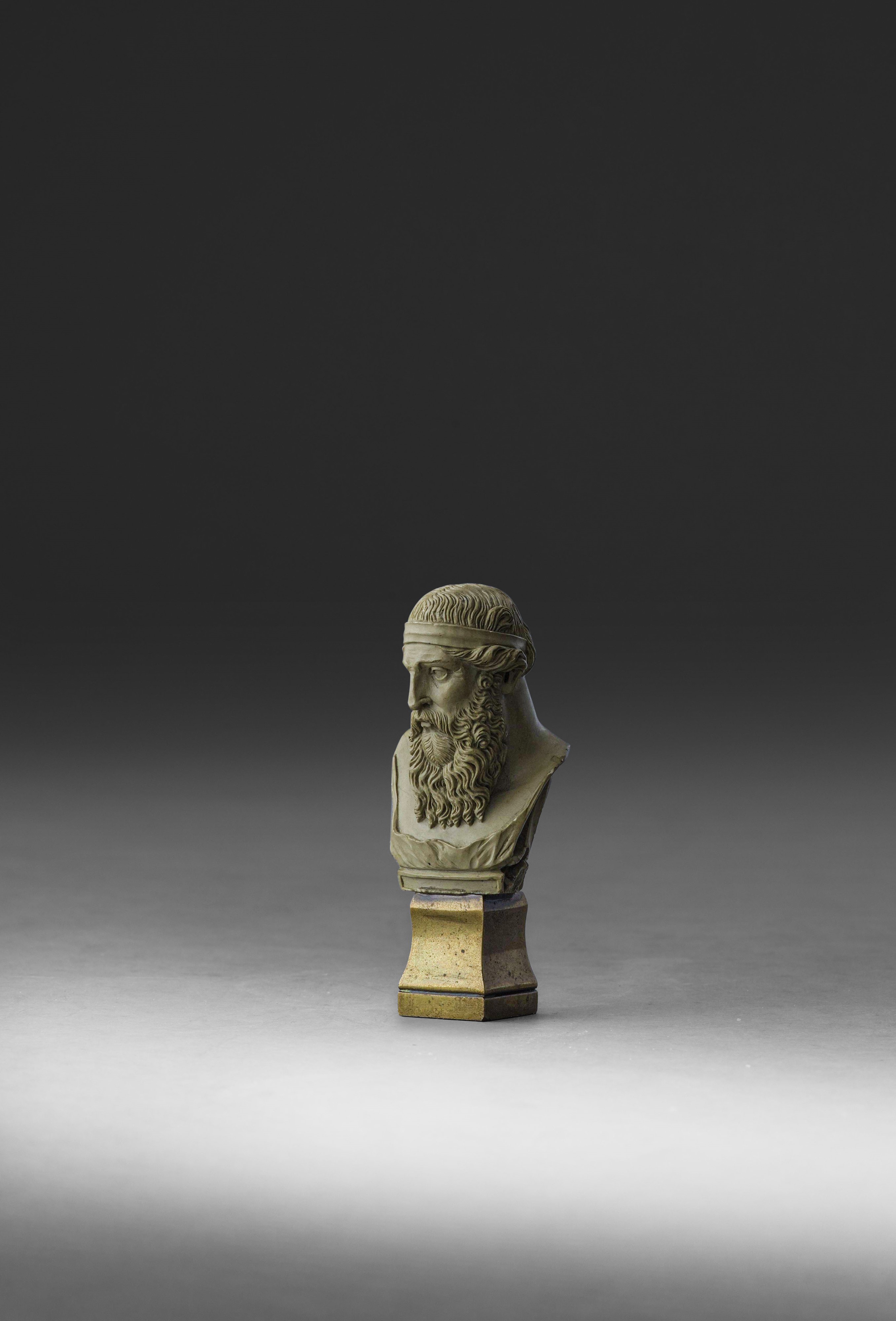 Platone, Bust di Platone in pietra lavica, XIX secolo