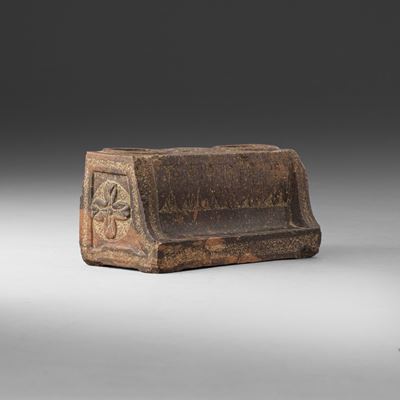 Antico calamaio da scriba orientale in marmo
