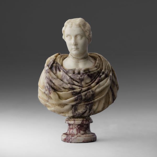 Busto muliebre (Antonia minore?). Arte italiana del XVII secolo
