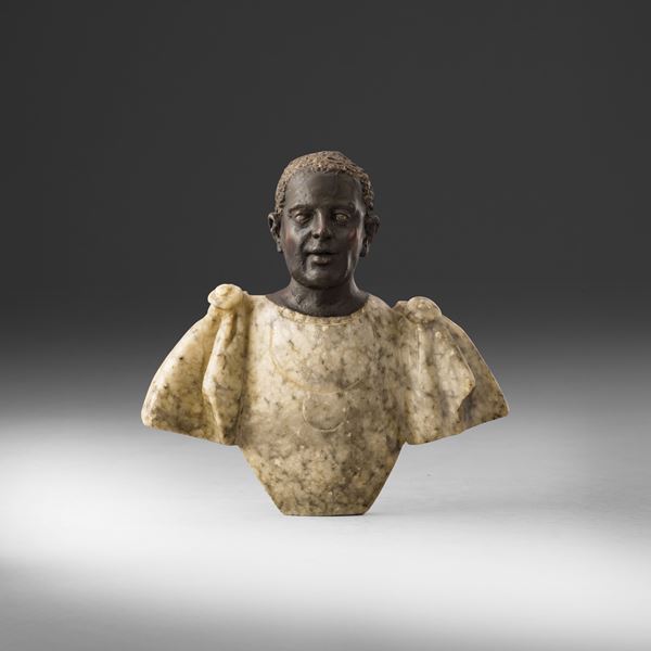 Busto con testa di Moro. Arte del XVII-XVIII secolo