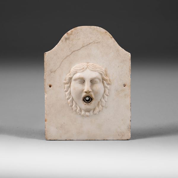 A marble fountain mascaron, Neoclassical art, 17/1800s