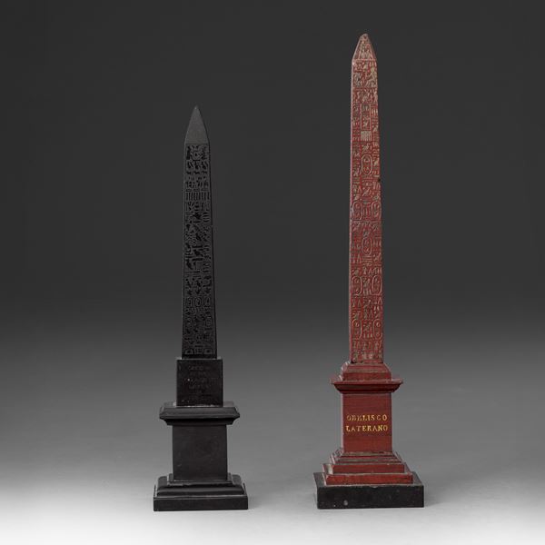 Two obelisks, Rome, 18/1900s