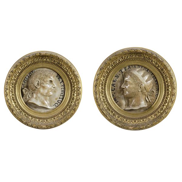 Giulio Cesare e Cesare Traiano. Probabilmente Roma, XVI secolo