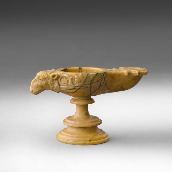 Oil lamp, Neoclassical art, Rome, 1800s