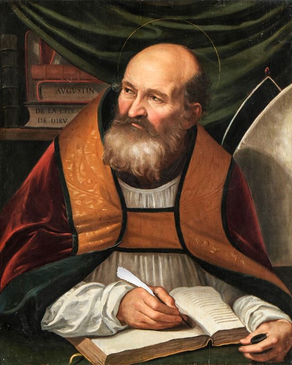 Scuola del XVII secolo Sant'Agostino nello studio
