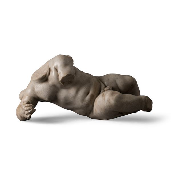 Putto acefalo. Arte barocca italiana XVII secolo