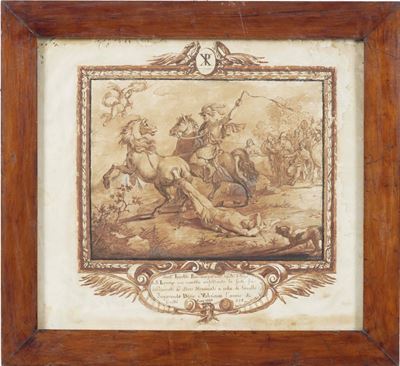 (XVIII-XIX Secolo) Sant’ippolito Romano Trascinato a Coda di Cavallo