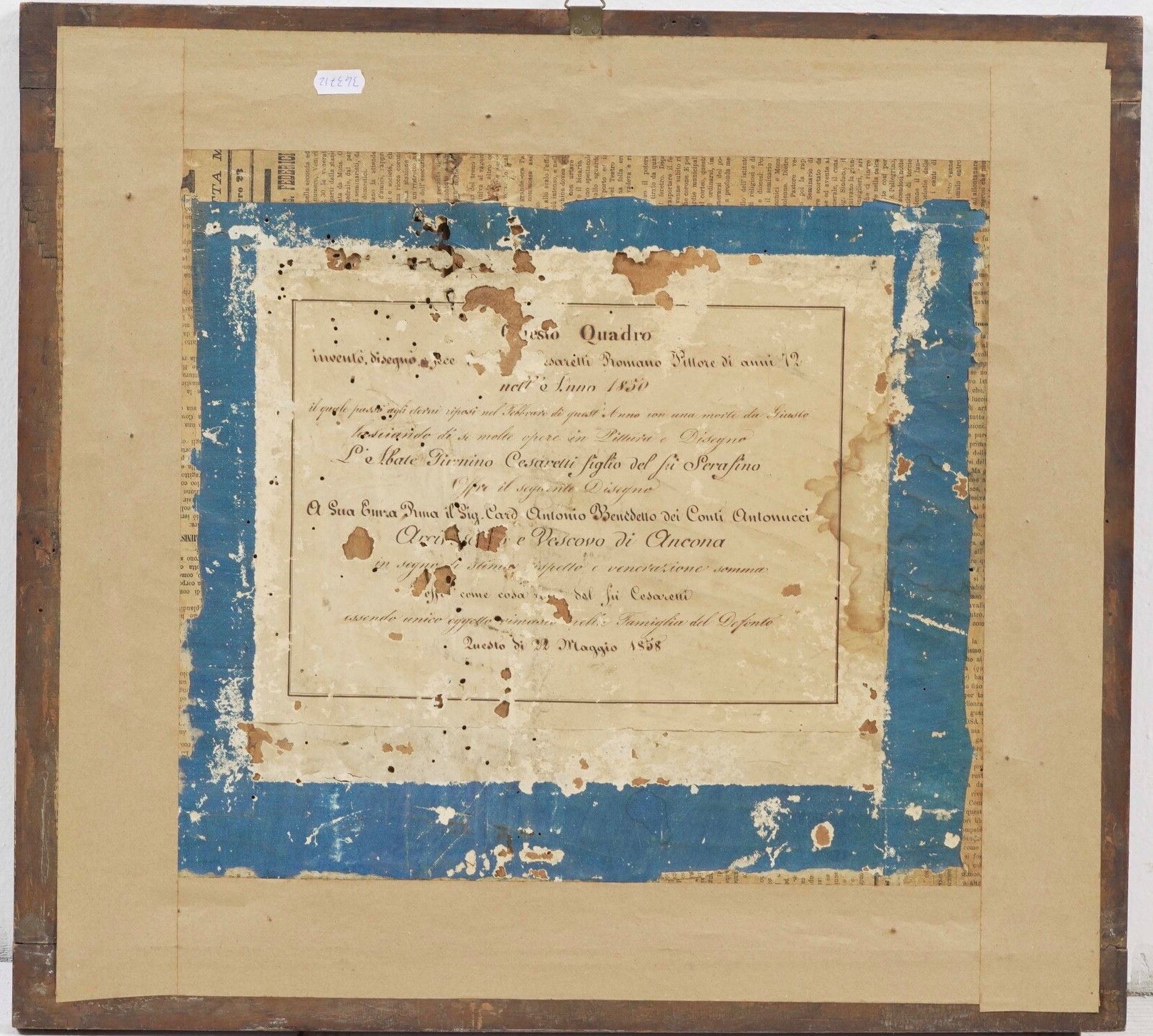 Serafino Cesaretti - (XVIII-XIX Secolo) Sant’ippolito Romano Trascinato a Coda di Cavallo