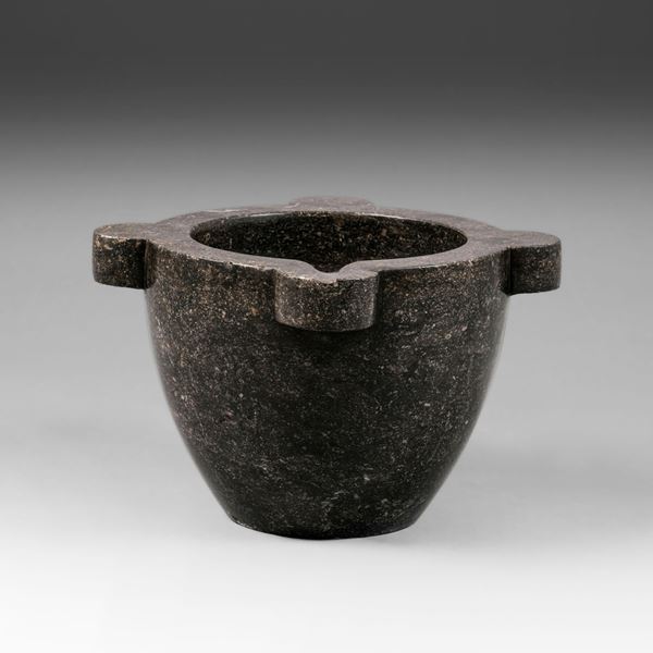 Large granite mortar, 1800s