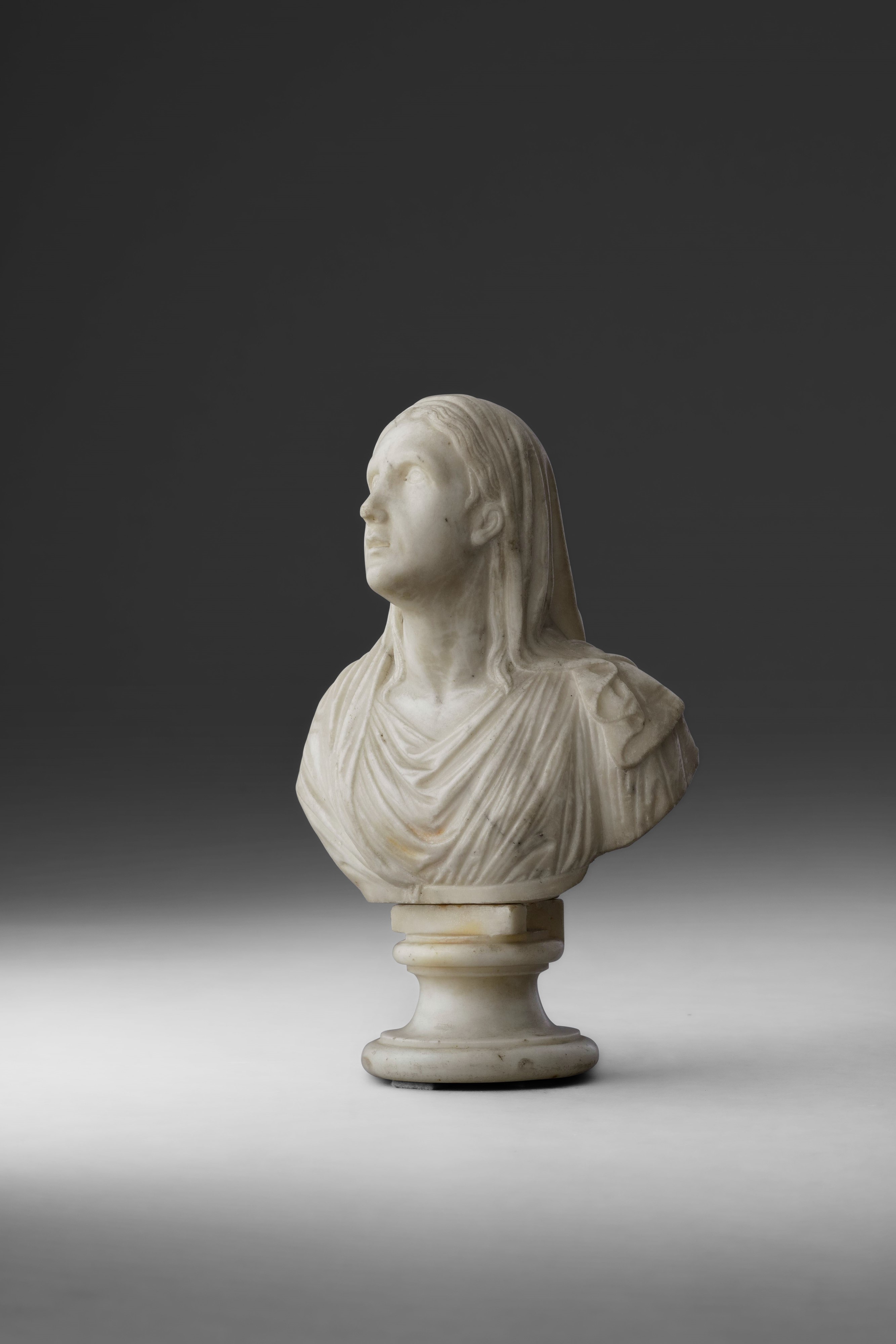 Scultore neoclassico del XIX secolo, Niobe in marmo bianco
