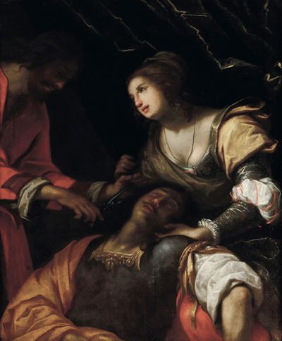 Sansone e Dalila, olio su tela