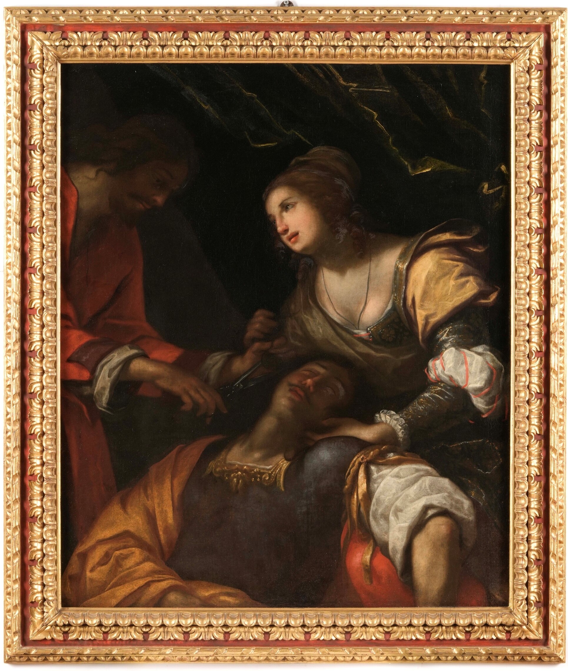 Giovanni Battista Paggi - Sansone e Dalila, olio su tela
