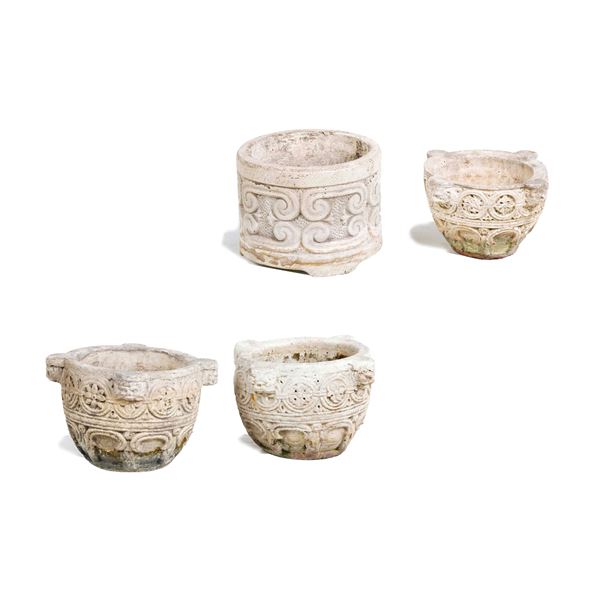 Quattro mortai. Probabile XX secolo