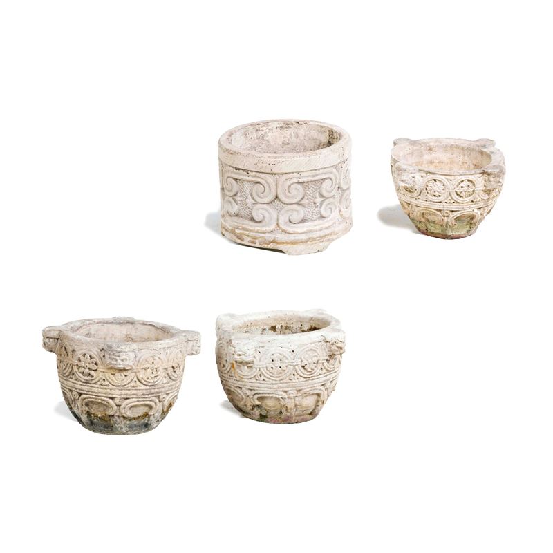 Quattro mortai. Probabile XX secolo  - Auction Ancient Sculpture and 19th–20th Century Sculpture - Cambi Casa d'Aste