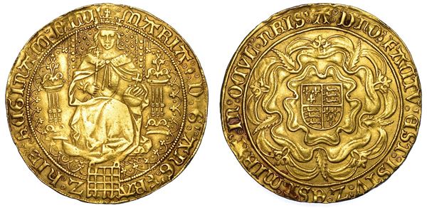 INGHILTERRA. MARY I TUDOR, 1553-1554. Sovereign da 30 shillings 1553.