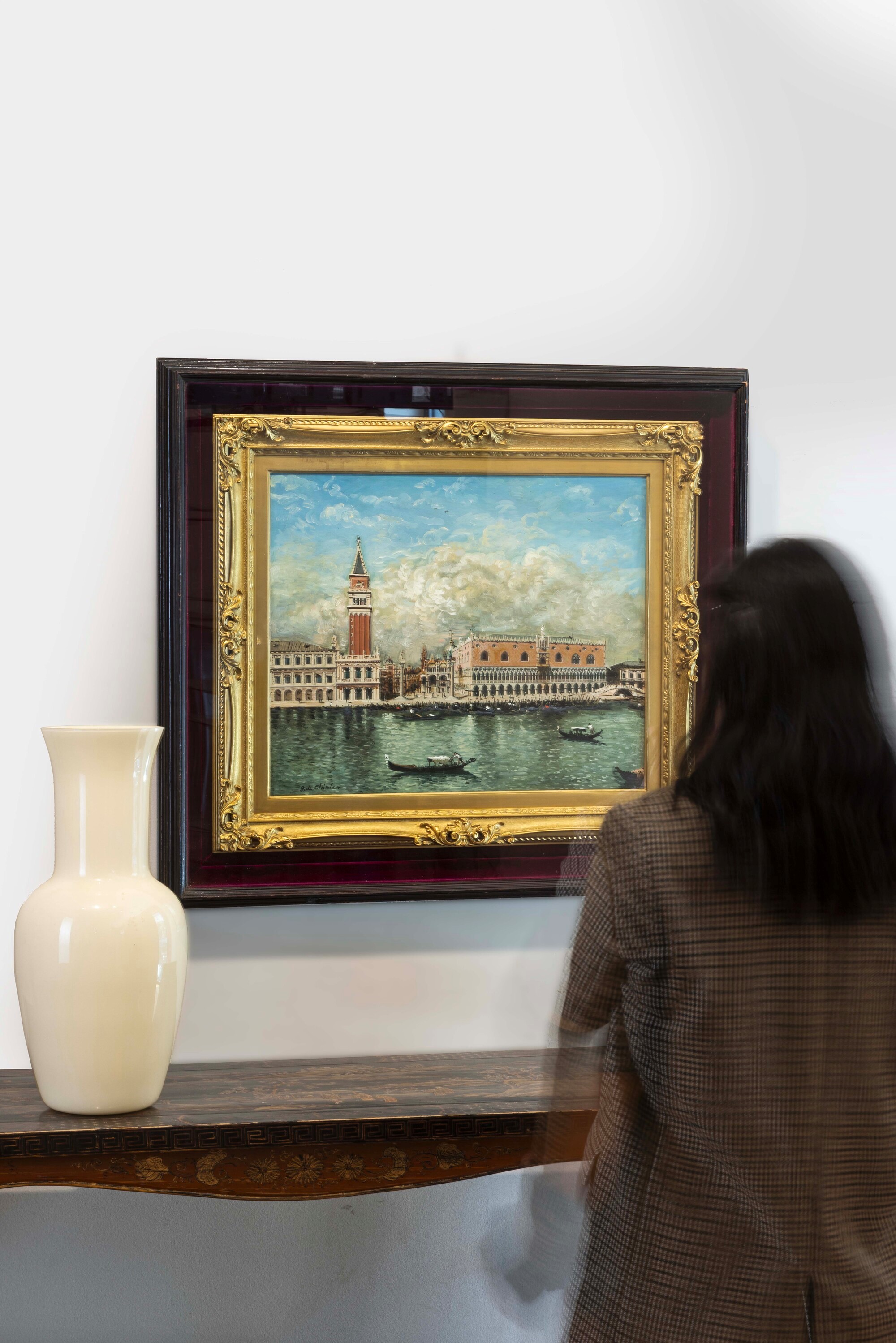 Giorgio De Chirico - Venezia - Palazzo Ducale, olio su tela