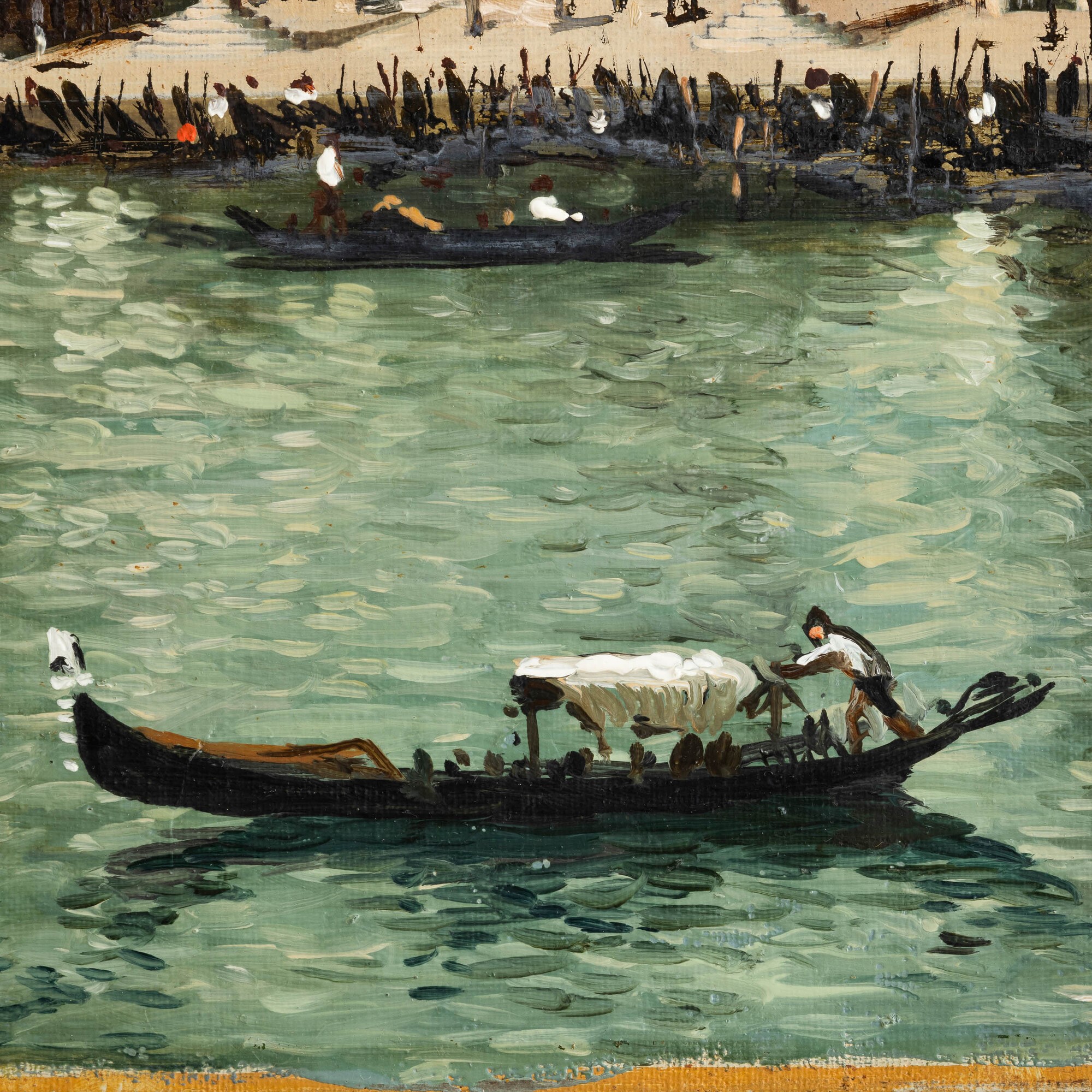 Giorgio De Chirico - Venezia - Palazzo Ducale, olio su tela