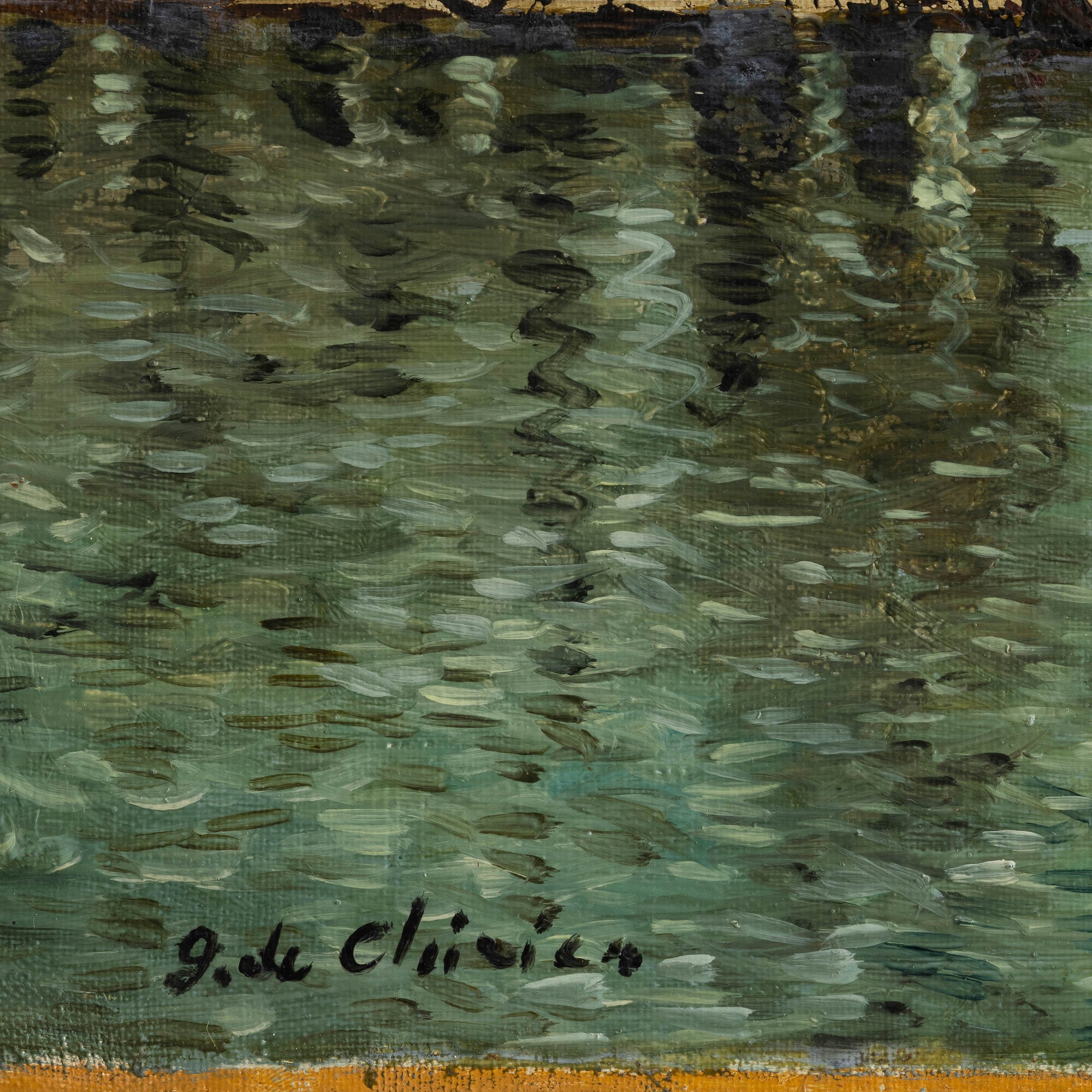 Giorgio De Chirico - Venezia - Palazzo Ducale, olio su tela