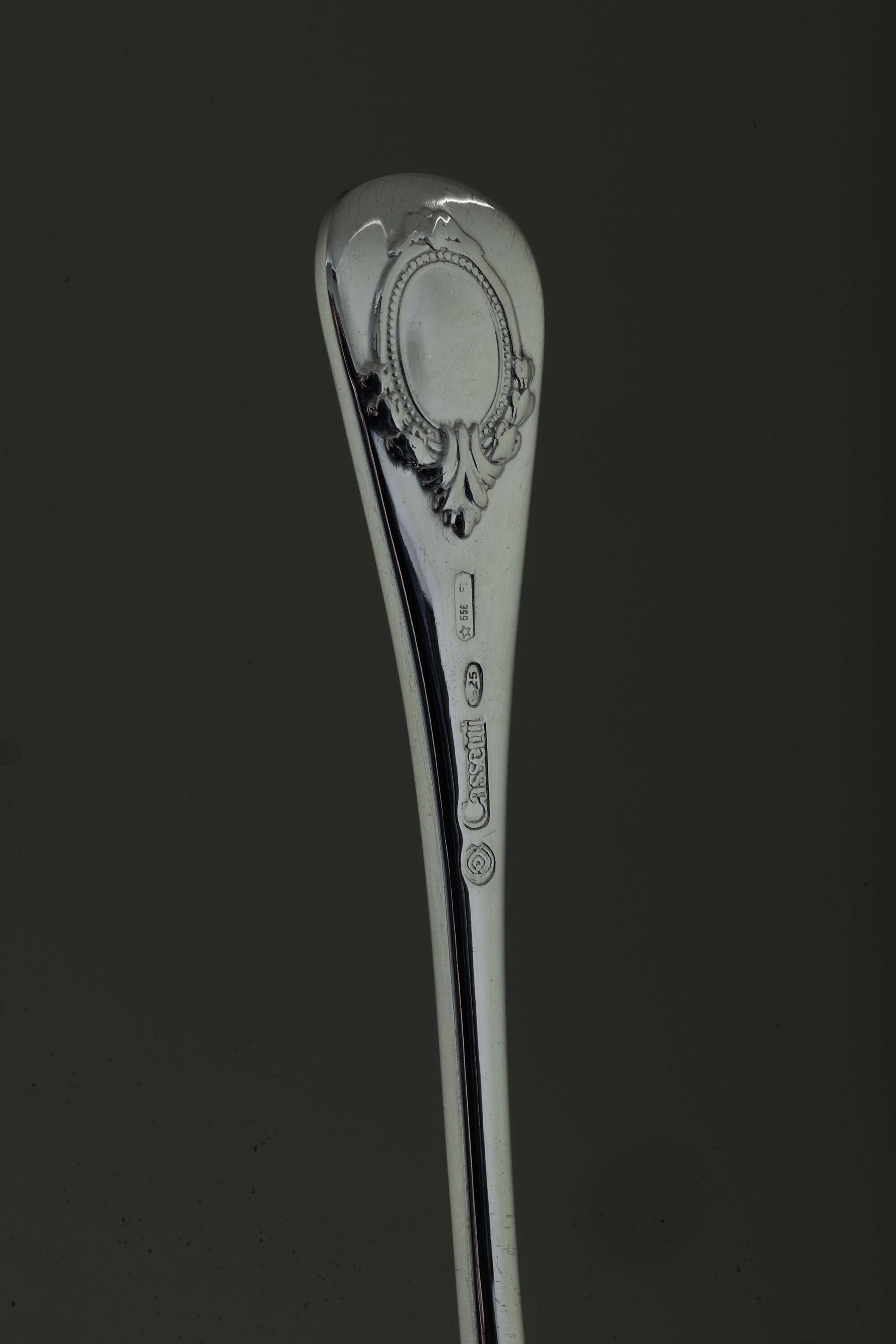 Serie di Dodici Cucchiaini. Argenteria Fiorentina del XX-XXI Secolo per Cassetti