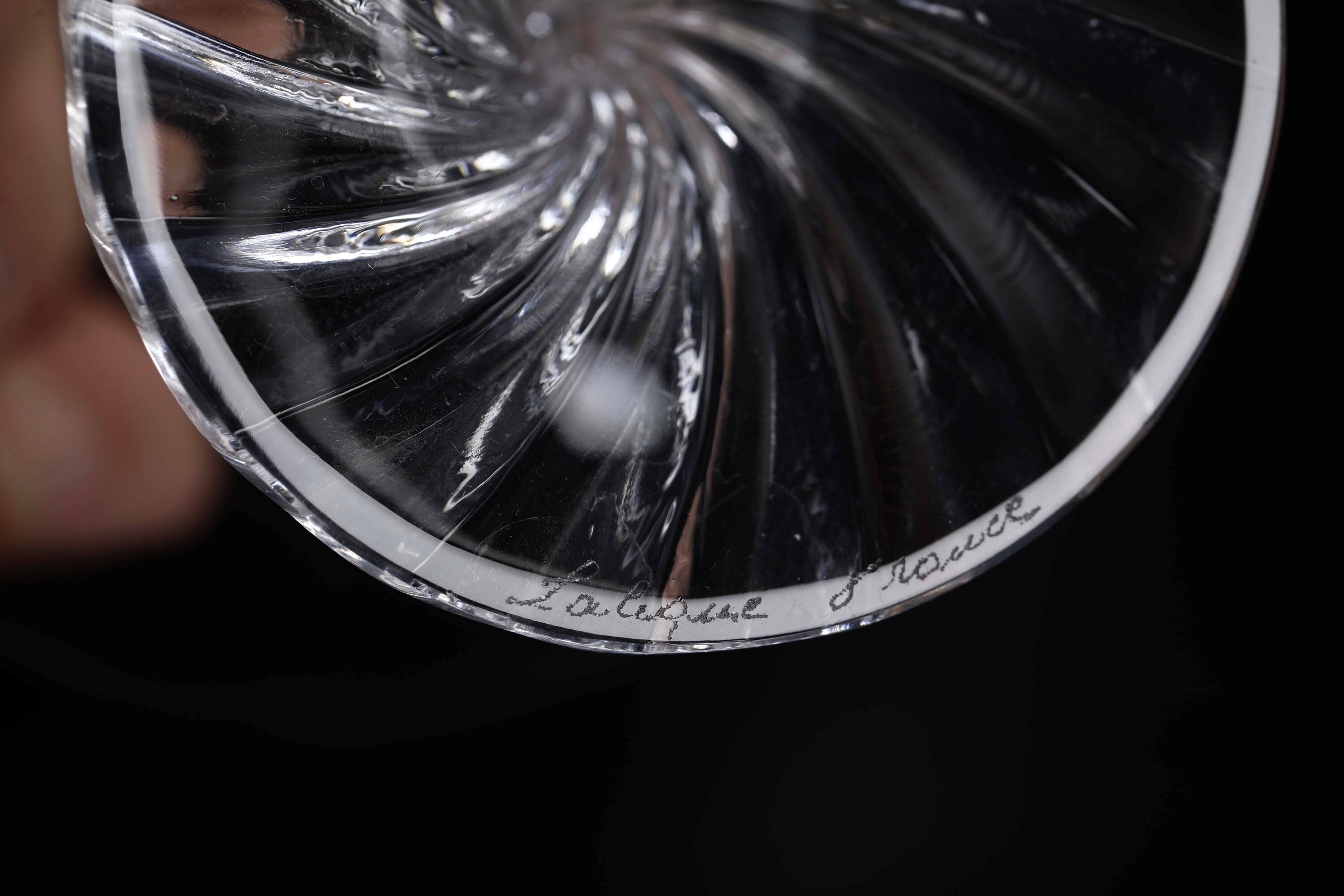 Servizio di Calici “rambouillet” Francia, Manifattura Lalique, Fine del XX Secolo